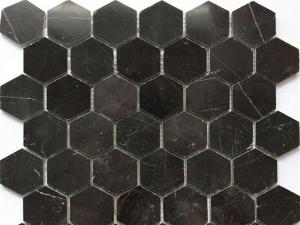 Nero Marquina mosaic