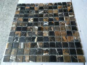 Black Golden Flower mosaic