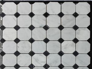 Blanco Carrara mosaic